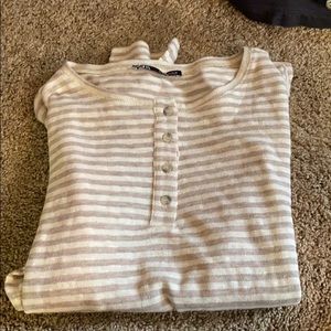 Zara NWOT! Stripped top long sleeve